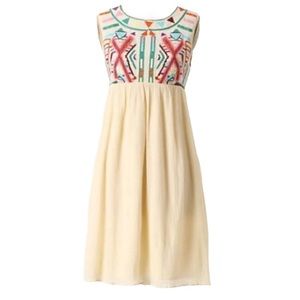 Anthropologie Gryphon Embroidered Dress Size 12